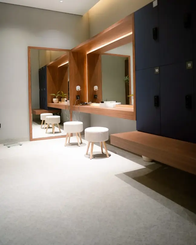 Changing room vanity